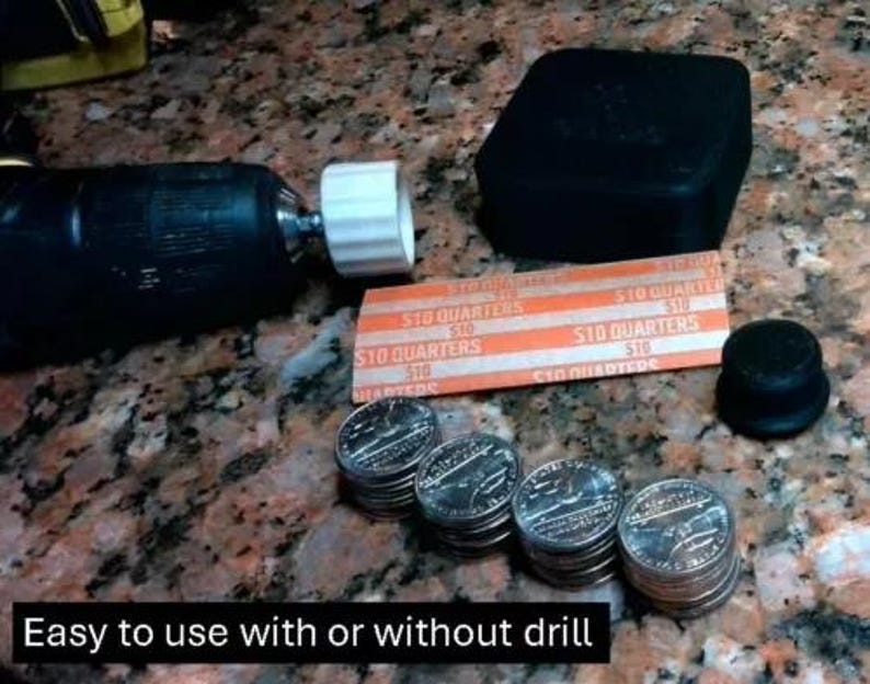 14 Pc 6 Denomination Coin Roll End Crimp Set With Steel Crimp Tabs and ...