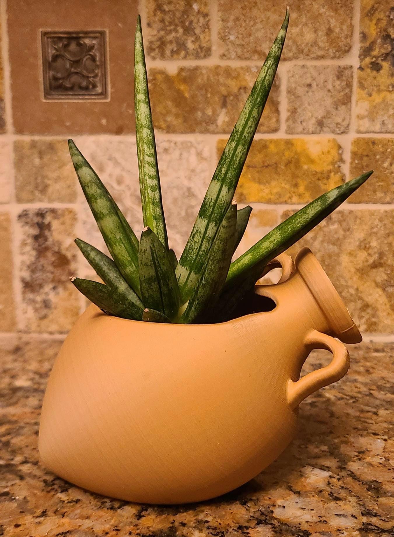 Tilted Flower Pot - Etsy