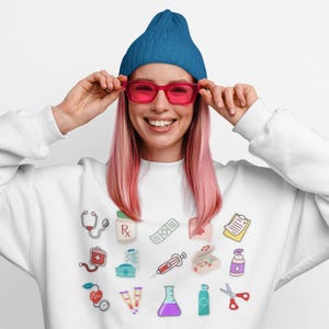 Medical Sweatshirt, Cozy Registered Nurse Crewneck, Perfect for Healthcare Workers, Medical Student Gift