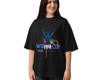 Unisex eco-friendly high-neck T-shirt, World Cup 2026