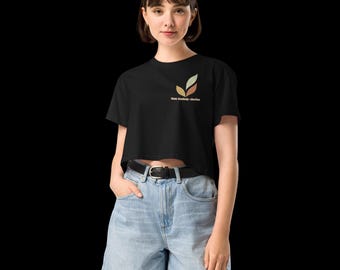 Crop top for women "Think Creatively. Live Free"