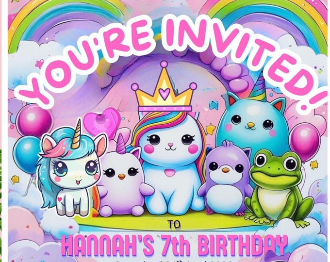 squishmallow invite squishmallow party squishmallow squish invitation squishy invitation squish squish mallow squishmallow pool squish