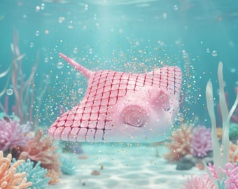 Flexible Articulated Fish Cartoon 3D Model STL File – Cute Printable Ocean Animal, Kawaii Fish Toy for Kids STL File Only Figure STL