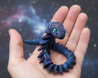 Articulated Snake flexi 3D Model STL File – Cute Printable Reptile Animal, Kawaii Snake Toy for Kids STL File Only Figure STL 3d Snake stl