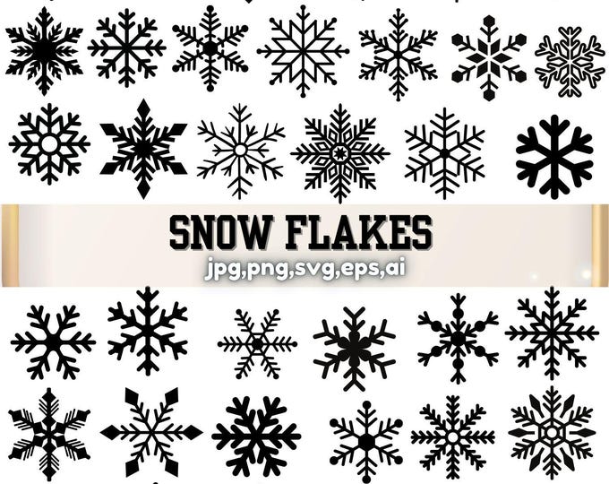 Snowflake SVG Bundle,Flake Winter Svg,Christmas Snowflake Svg,Silhouette,Glowforge,Winter SVG Snowflake File,Snowflakes for Digital