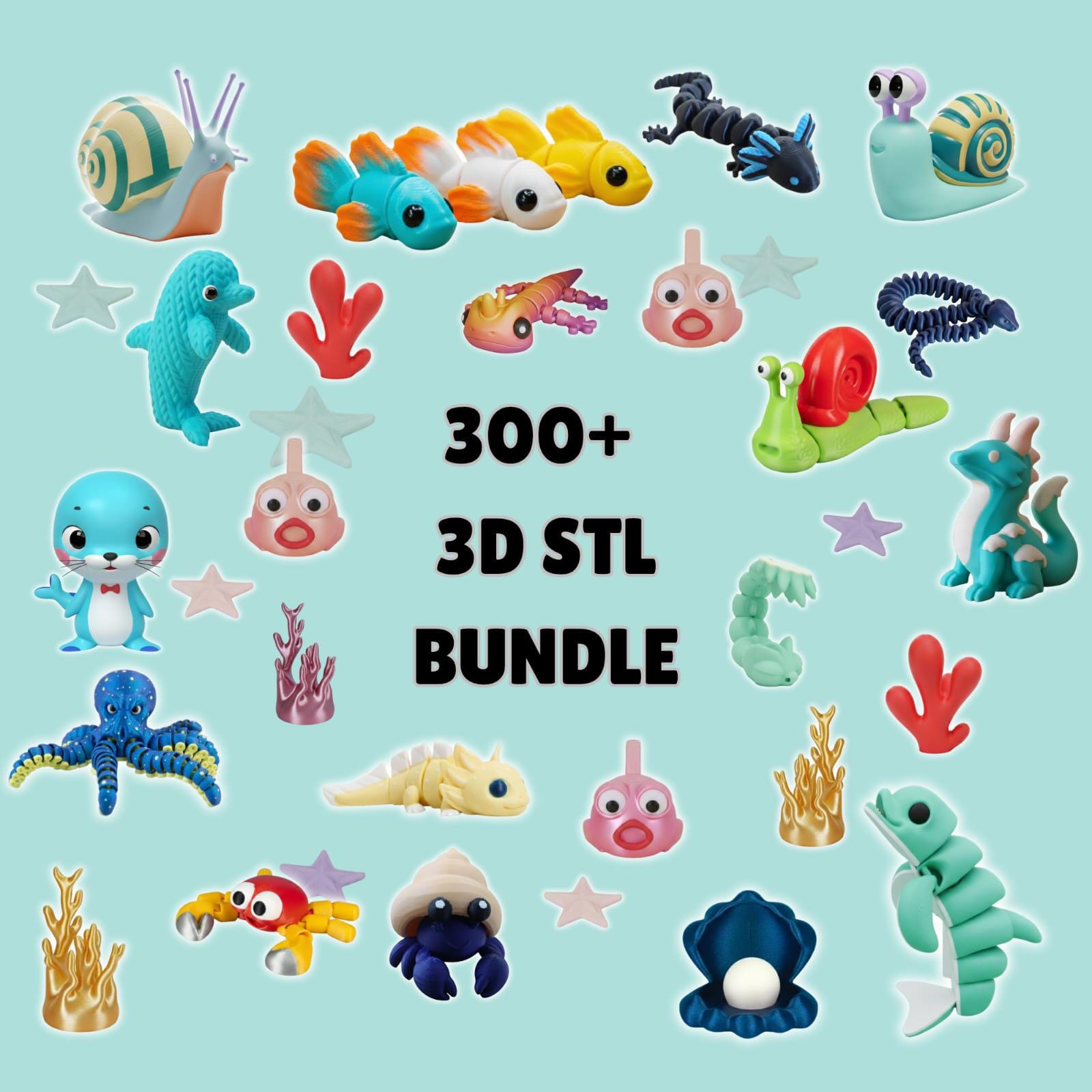 Stl File Only 3D Models Mega Bundle | Ultimate STL Collection for Printing Only Flexi ...
