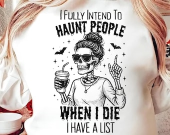 Snarky Sarcastic Skeleton PNG: Witchy Halloween Design (Digital Download)