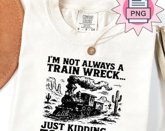 Lustiges Zugunglück-Meme (PNG): Sarkastisches Humor-Design (Digitaler Download)