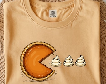 Lustige Kürbiskuchenjagd (PNG): Thanksgiving-Clipart (Digitaler Download)