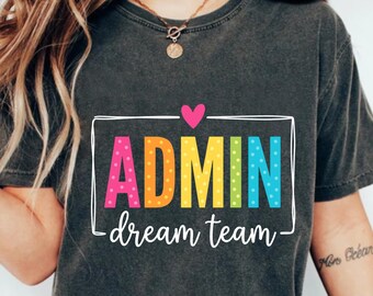 Beheerder Dream Team png, kantoorpersoneel waardering shirtontwerp, schattige collega-team sublimatie download