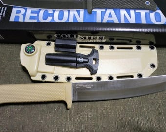 Coldsteel Cold Steel Recon tanto knife & sheath tan