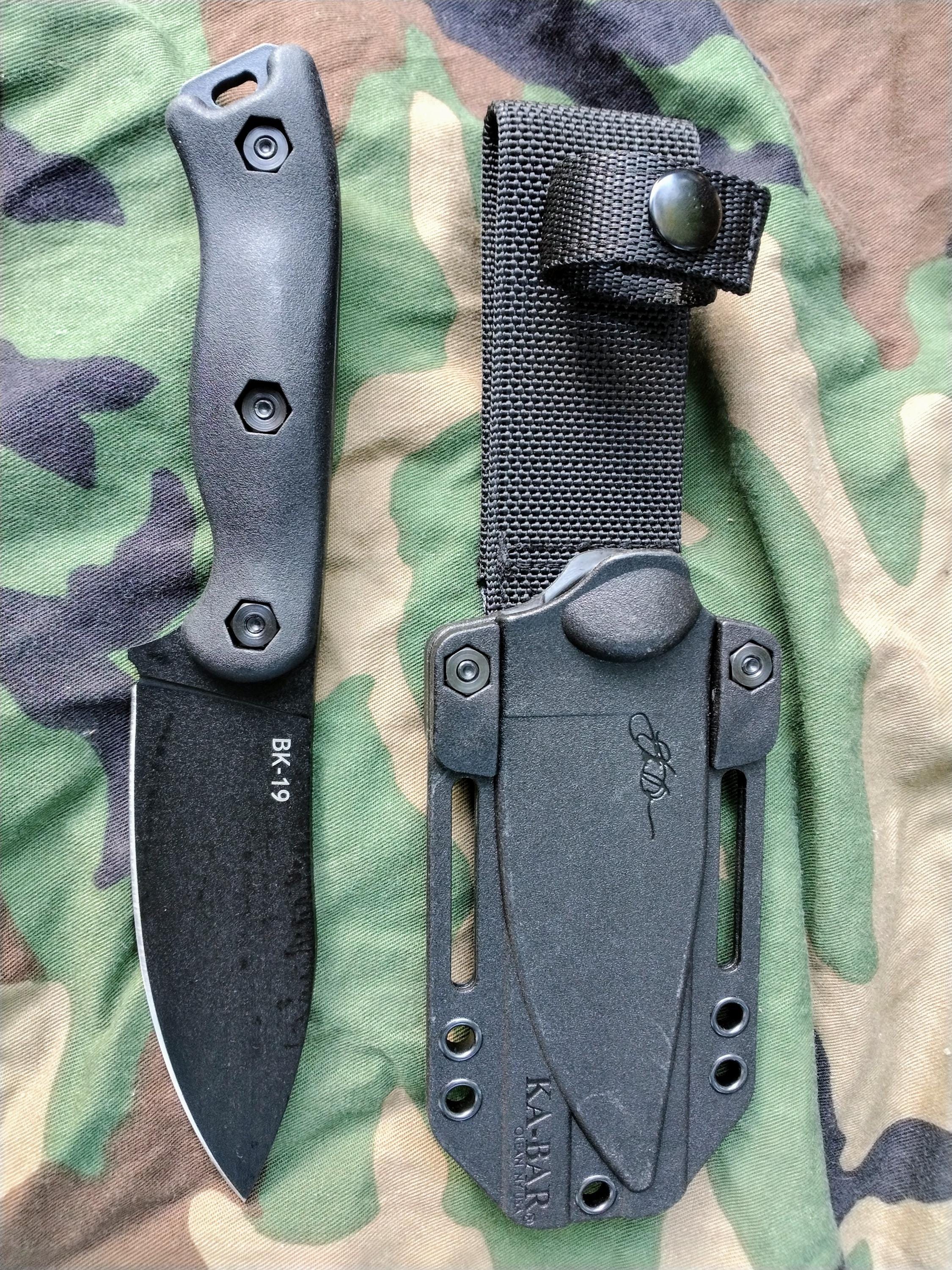 Kabar Ka Bar Becker BK19 survival knife & sheath scabbard