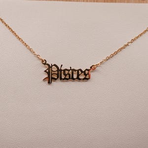Astrology Necklaces Gold/ Silver tone Aries, Pisces, Gemini, Virgo, Libra