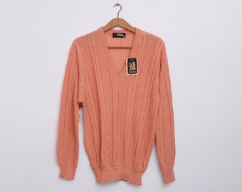 oversized sweater 90s NOS vintage pink  oversized sweater
