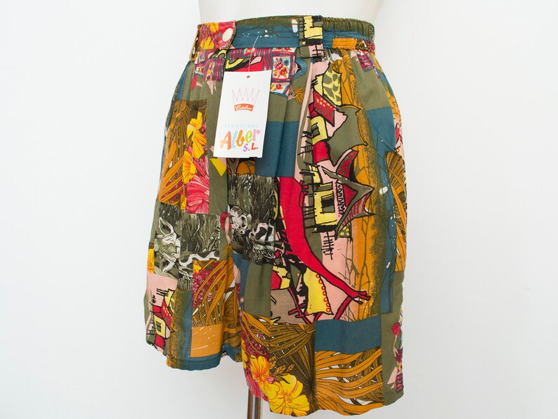 high waist Shorts Dead stock 90s Vintage Size S image 2