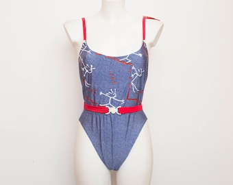 een stuk jaren 90 NOS Vintage riem hoog uitgesneden