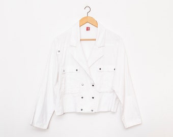 80s jacket NOS vintage white