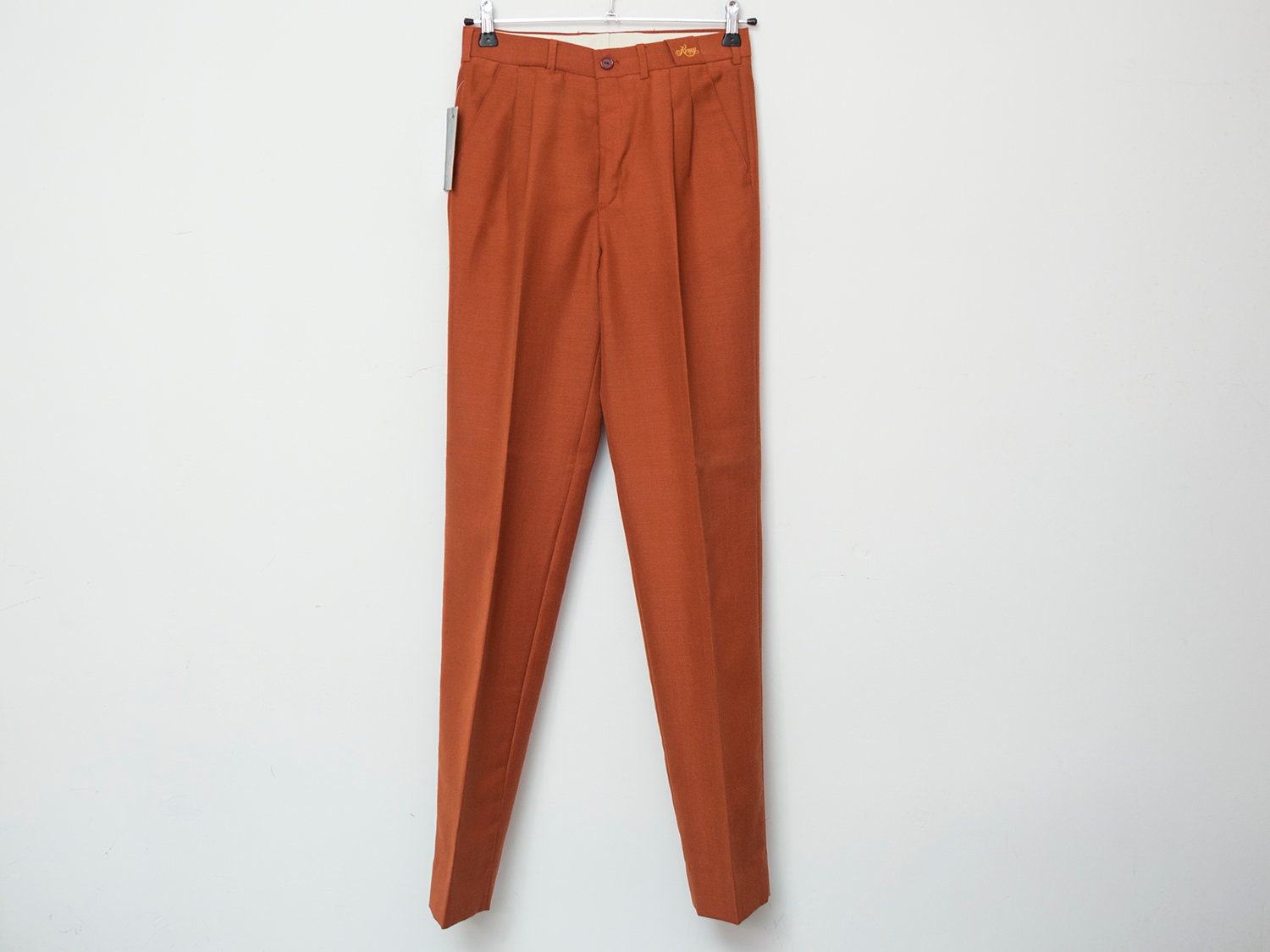 Dark orange trousers Clearance