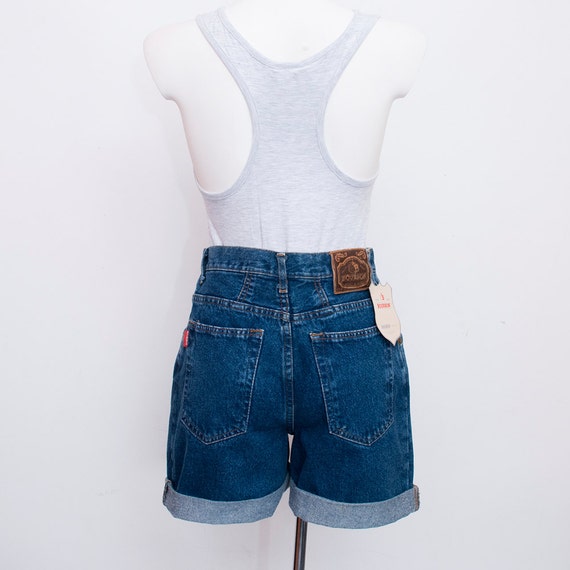 80s Dead stock Vintage Denim Shorts high waist - image 5