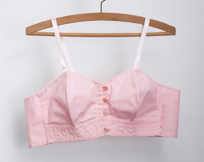 1940 Pink Bullet Bra Bombshell NOS Vintage in M Size Etsy