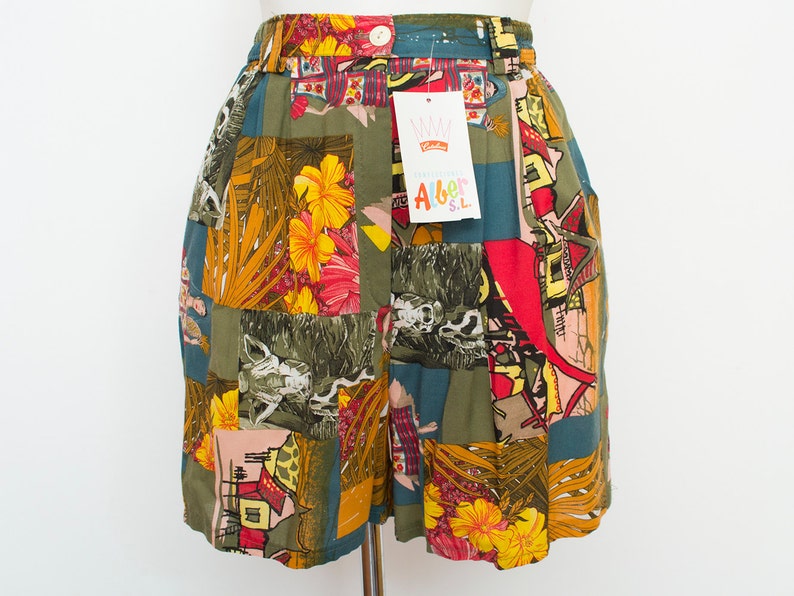 high waist Shorts Dead stock 90s Vintage Size S image 3