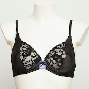 Black bra lace dead stock Vintage 90s