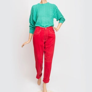 NOS Vintage 90&#39;s red jeans pants trousers size W30