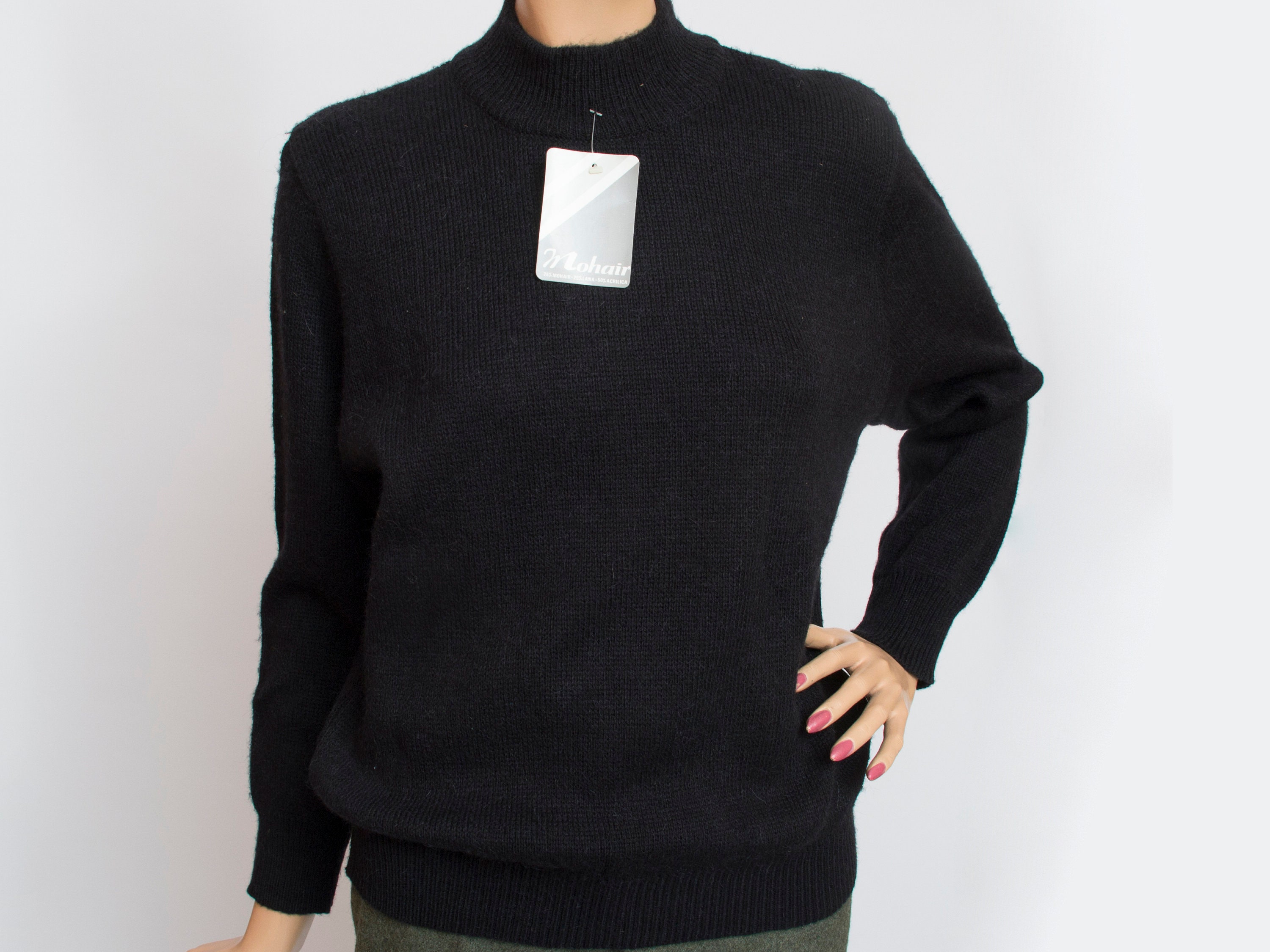 full black sweater