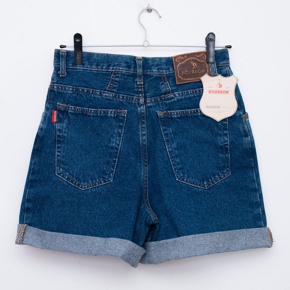 80s Dead stock Vintage Denim Shorts high waist - image 3