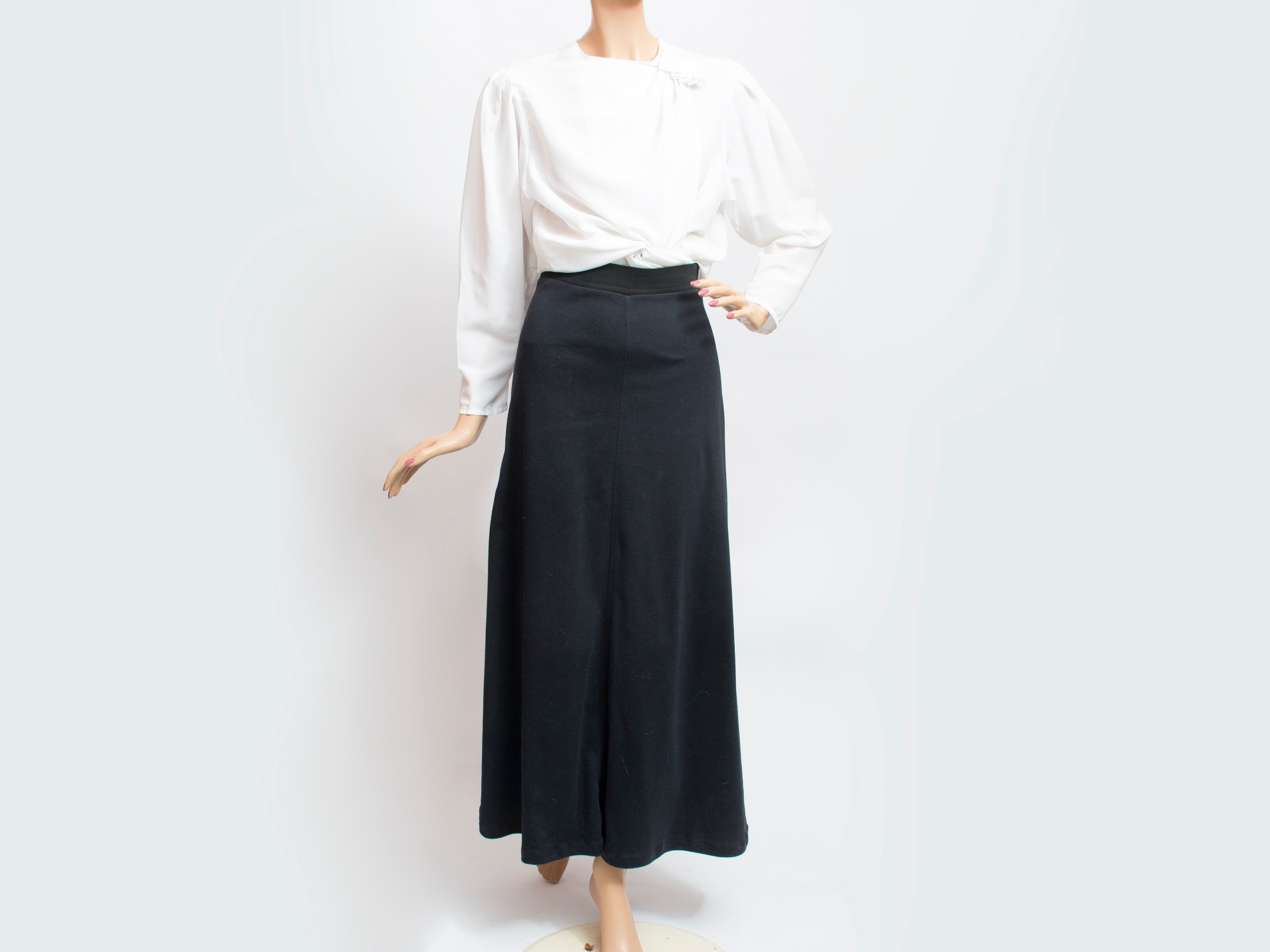 mid length skirts 80's