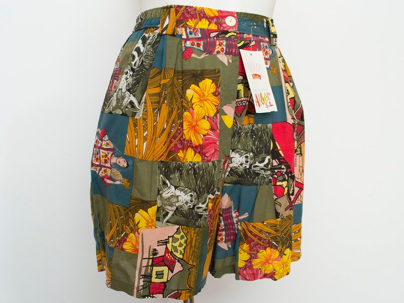 high waist Shorts Dead stock 90s Vintage Size S image 5