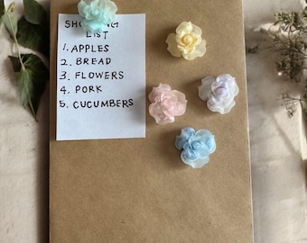 Assorted color flower Push Pins, Thumb Tacks | Decorative Push Pins for Office, Home, Craft | Fun Pushpins for Bulletin Boards & Wall Art