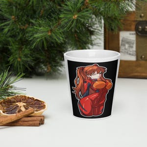 Latte Mug: Tall Ceramic Coffee Cup - Modern Cafe Style Drinkware
