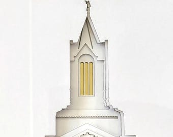Fort Collins Temple Art Print: LDS Gift