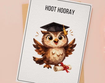 Tarjetas de graduación de animales (8 unidades, imprimibles, para la clase de 2026, descarga instantánea)