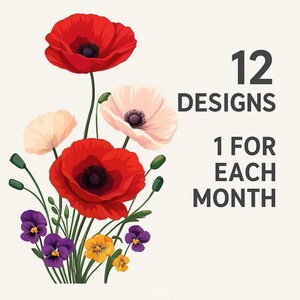 Blumenkarten zum Ausdrucken & Geschenkanhänger | Bearbeitbares Kartenset für alle Anlässe | Floral Briefpapier | Sofort Download