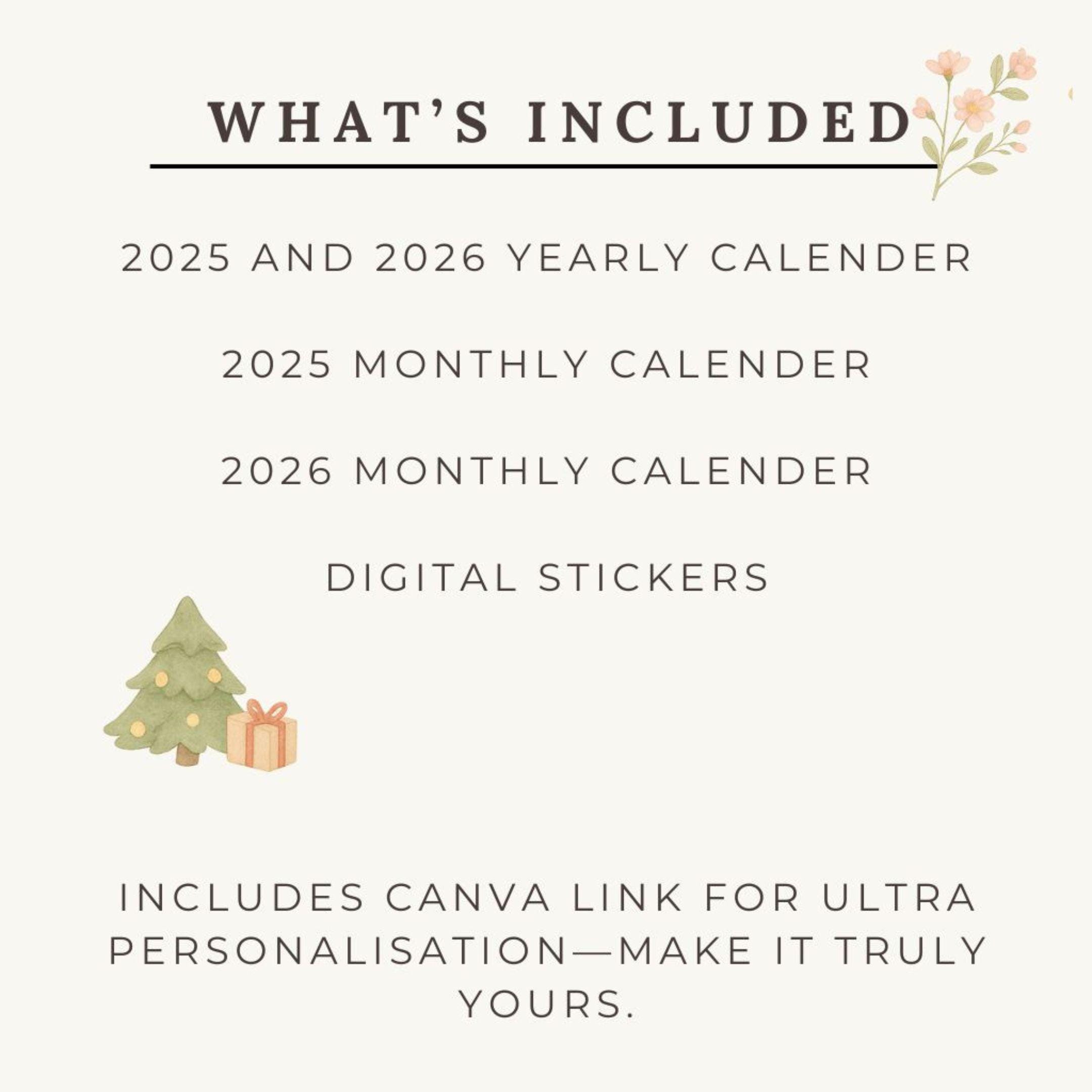 Cottagecore Calendar 2025-2026: A4 Printable Monthly Planner With ...