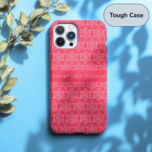 Personalized Snowflake Phone Case: Custom Winter iPhone & Samsung Cover