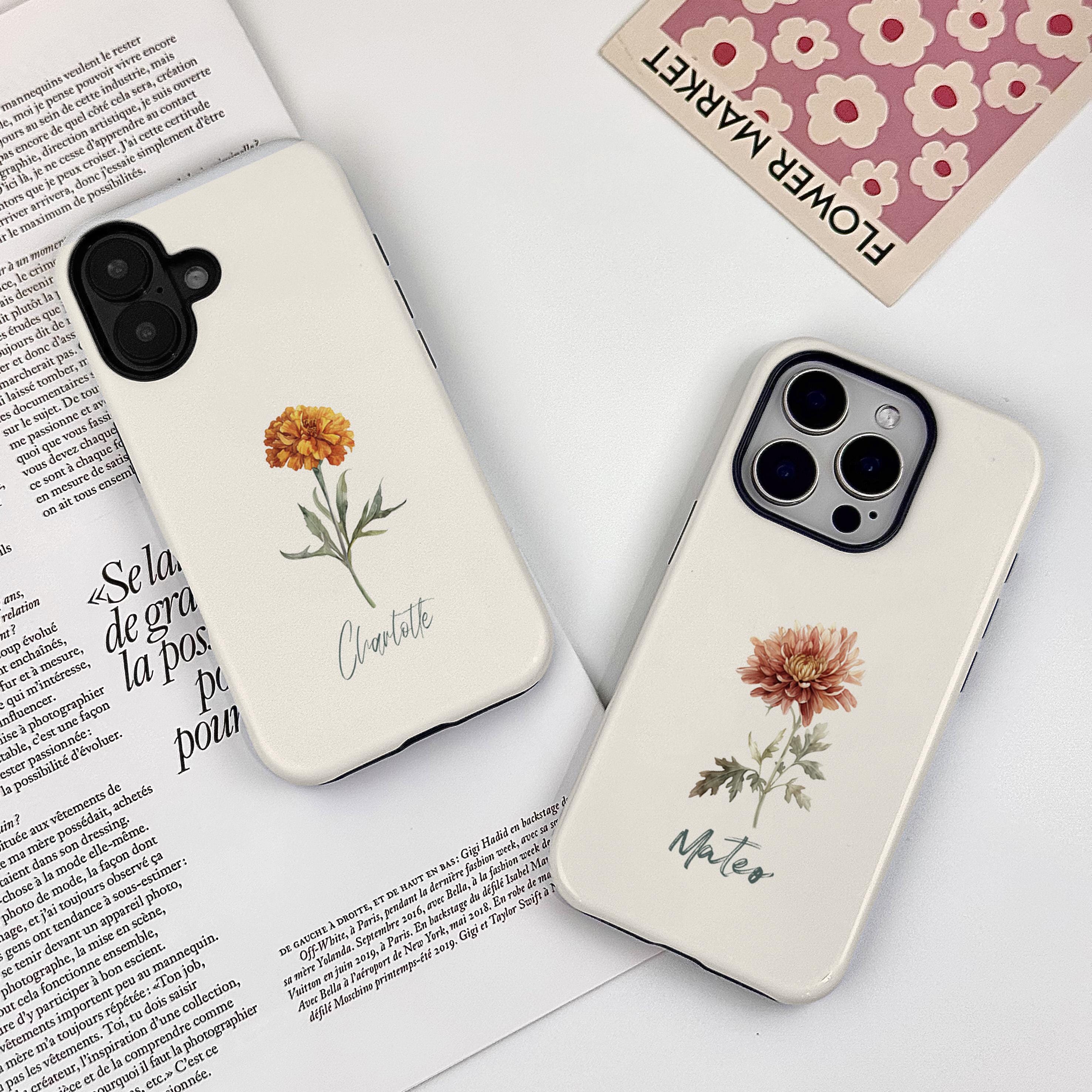 Flower Gigi Moschino Birth Month Flowers Phone Case For IPhone 16