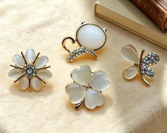 No-Sewing Safety Pin Button, Anti-Exposure Brooch Clip, Women's Dress Neckline Fastener, A Gift for Mom