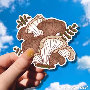 Oyster Mushroom Vinyl Sticker