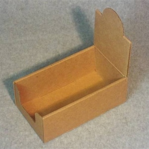 5 Natural Kraft Lip Balm Arched Display Boxes - Holds 24 tubes