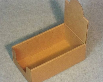 5 Natural Kraft Lip Balm Arched Display Boxes - Holds 24 tubes