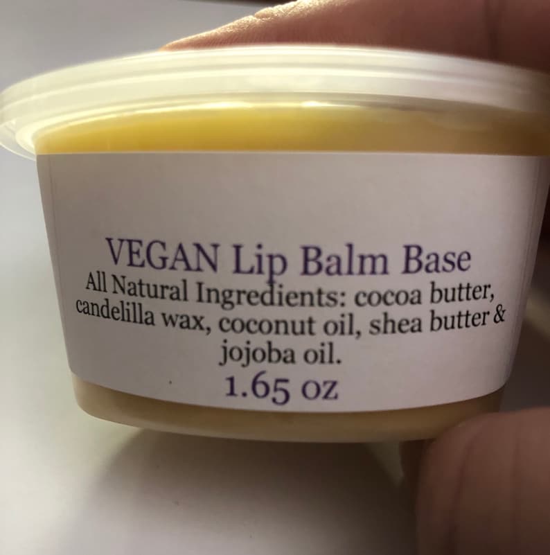 VEGAN 1 4 Oz Natural Lip Balm Base Made With Cocoa Etsy