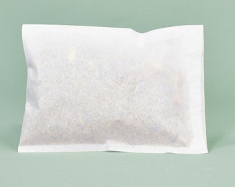 SPECIAL - 50 Small Heat Seal Tea Bags - 2.65" x 2.25" -  Bath Teas, Drinking Teas, Sachets, Spices, Bath Salts, Etc