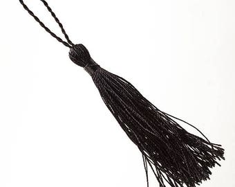 Large BLACK Tassel - 5-1/4” long (6-5/8” including loop) - Packaging - Gifts