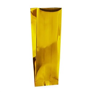 Gold Gusseted Foil Pouches for Creams, Lotion, Shampoo, Masks or other Samples - with option to add filling syringe