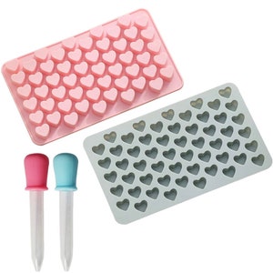 Mini moule en silicone coeur - glaçons, tartelettes, bonbons et plus
