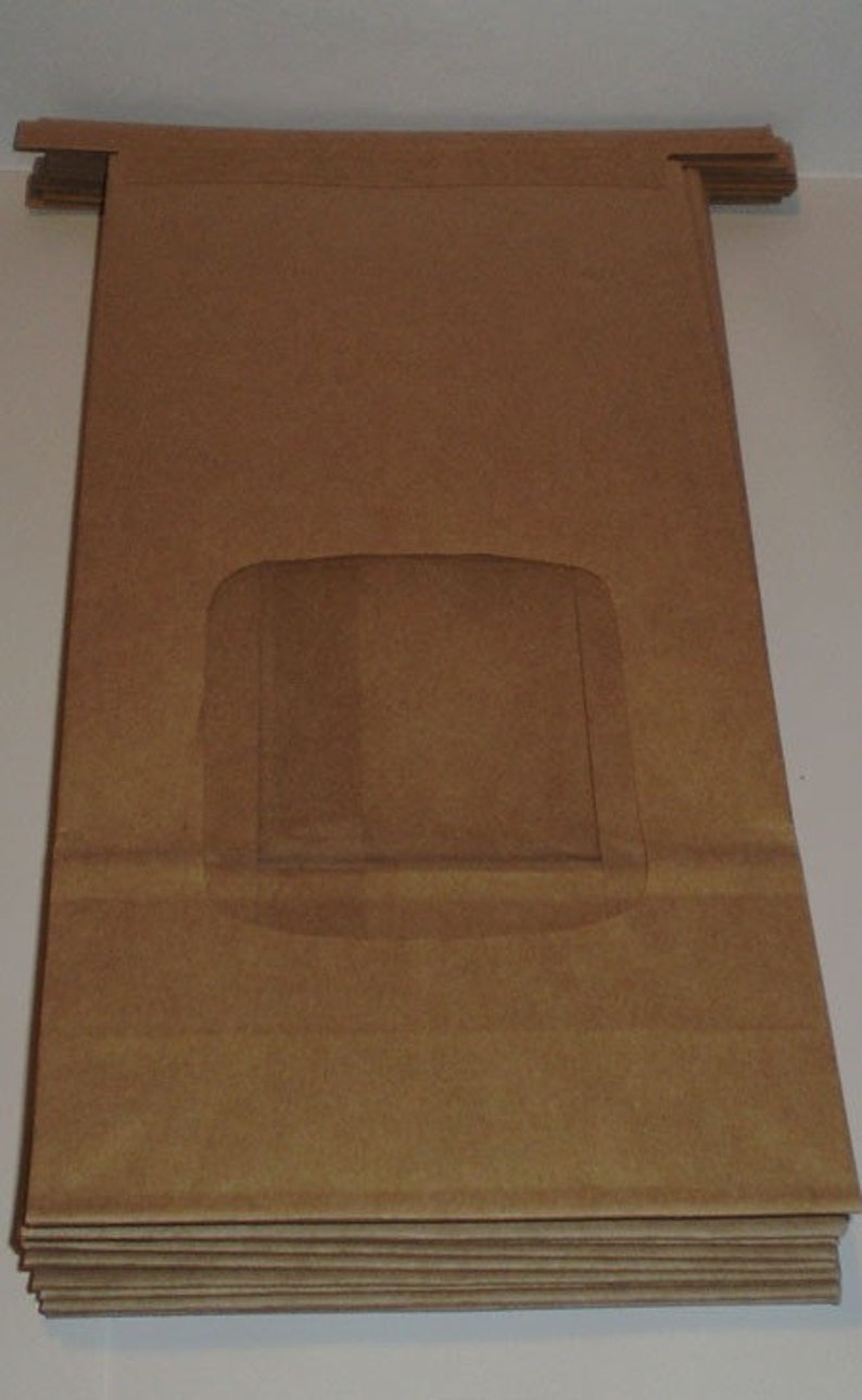 Ten 10 1 lb Kraft Window Bags for Coffee, Baked Goods, Tarts, Etc image 2