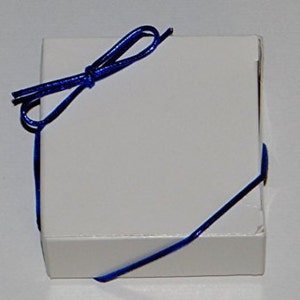 25 - 6&quot; Blue Stretch Loops - Packaging - Gifts - Bow